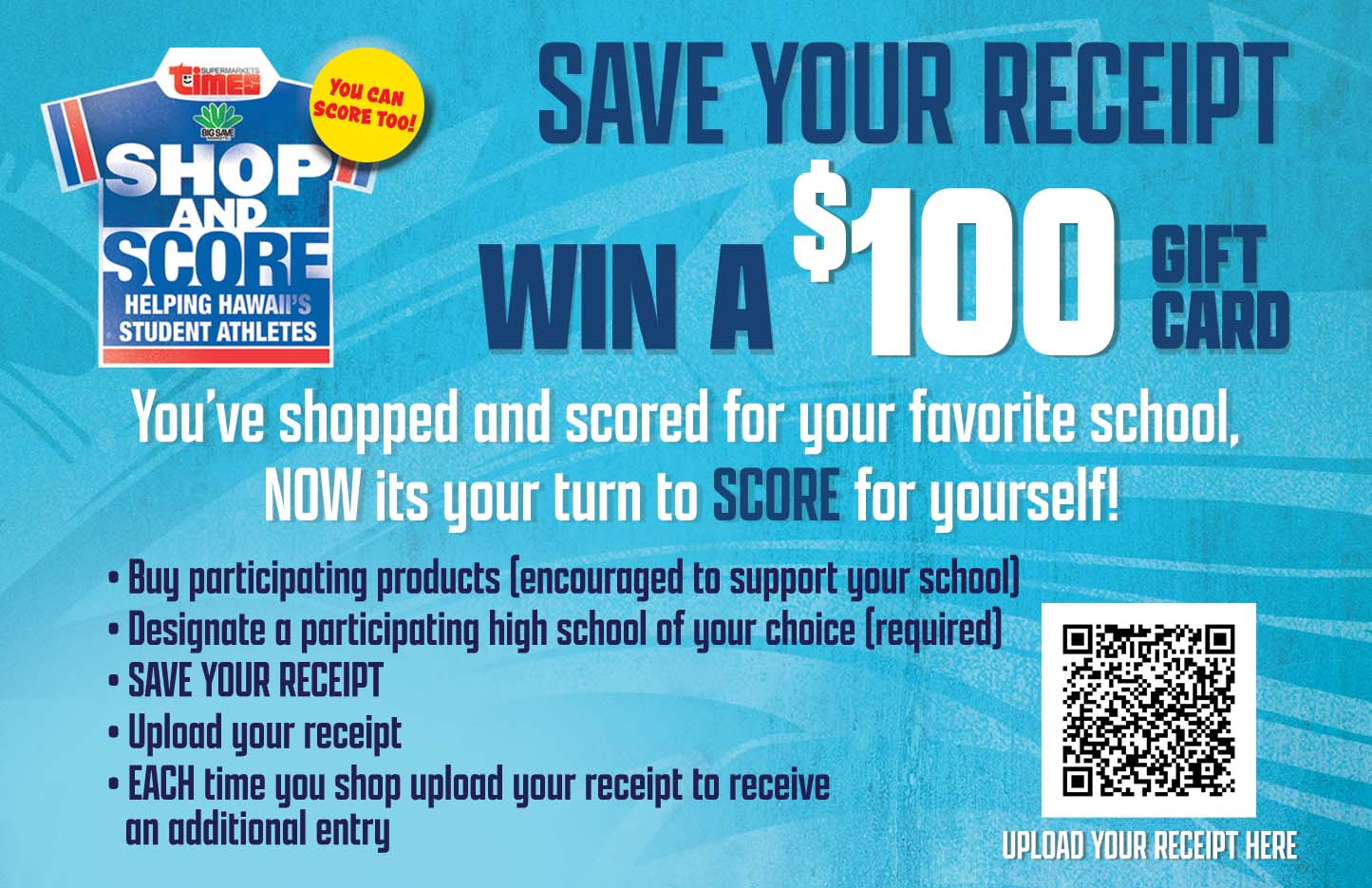 Shop and Score Now It's Your Turn!
